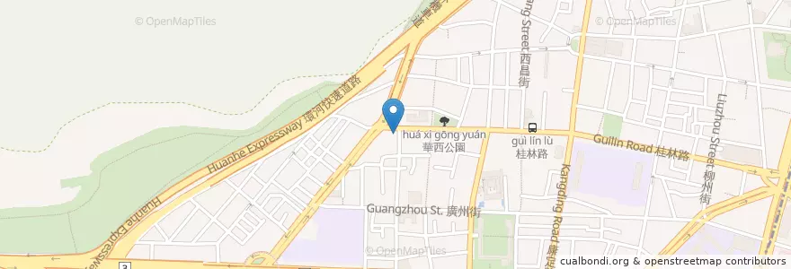 Mapa de ubicacion de 金義宮 en 臺灣, 新北市, 臺北市, 萬華區.