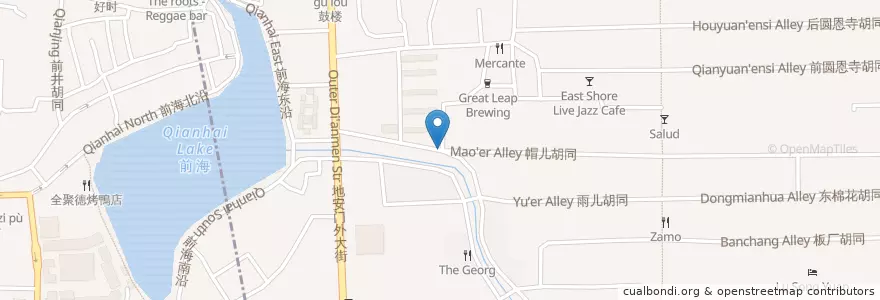 Mapa de ubicacion de Yi Long Zhai 伊隆斋 en China, Peking, Hebei, 东城区.