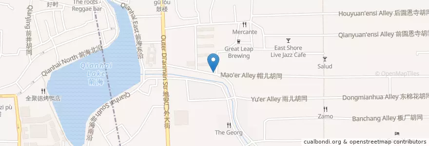 Mapa de ubicacion de Yi Long Zhai 伊隆斋 en China, Pequim, Hebei, 东城区.