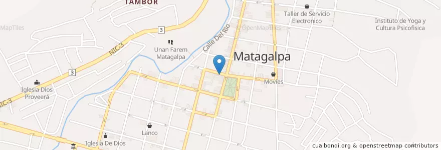 Mapa de ubicacion de Chefellas'pizza en Nicaragua, Matagalpa, Matagalpa (Municipio).