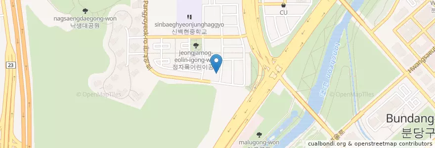 Mapa de ubicacion de I'm Home en Coreia Do Sul, Gyeonggi, 분당구.