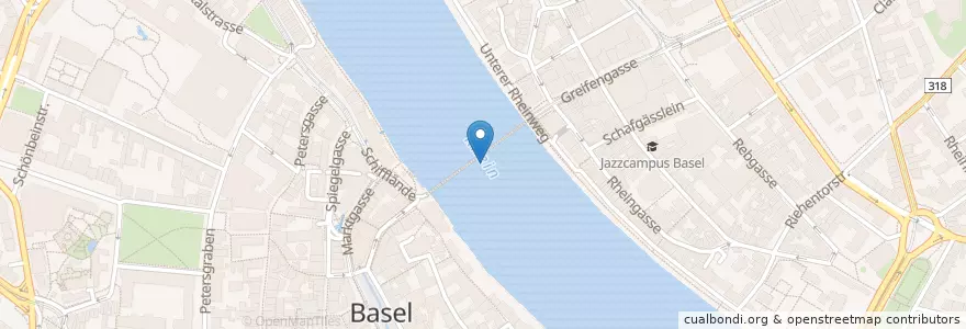 Mapa de ubicacion de Käppelijoch en Svizzera, Basilea Città, Basel.