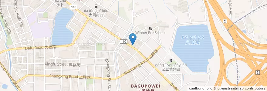Mapa de ubicacion de 來來鵝肉店 en 臺灣, 桃園市, 蘆竹區.