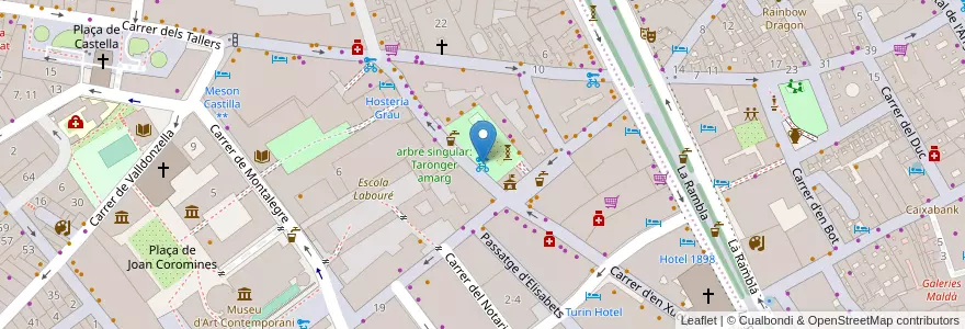Mapa de ubicacion de 51 - Plaça Vicenç Martorell en Испания, Каталония, Барселона, Барселонес, Барселона.