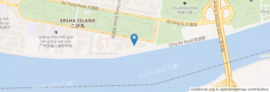 Mapa de ubicacion de 陶苑酒家 en Çin, Guangdong, 广州市, 白云街道.