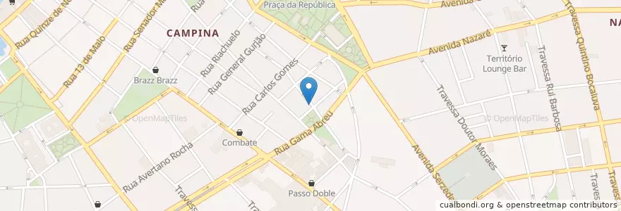 Mapa de ubicacion de Cozinha de Bistrô en البَرَازِيل, المنطقة الشمالية, بارا, Região Geográfica Intermediária De Belém, Microrregião De Belém, بليم.