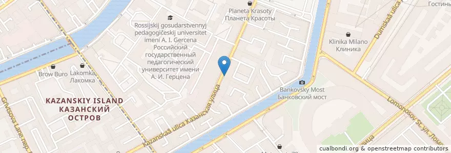 Mapa de ubicacion de Samadeva en Russland, Föderationskreis Nordwest, Oblast Leningrad, Sankt Petersburg, Центральный Район, Округ № 78.