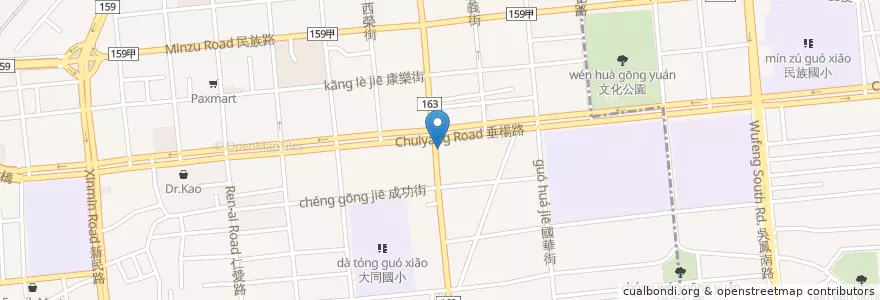 Mapa de ubicacion de 王仁樟皮膚科診所 en Taiwán, Provincia De Taiwán, 嘉義市, Condado De Chiayi.
