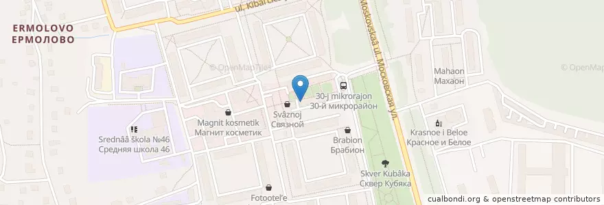 Mapa de ubicacion de Здесь аптека en Rusia, Distrito Federal Central, Óblast De Kaluga, Городской Округ Калуга.
