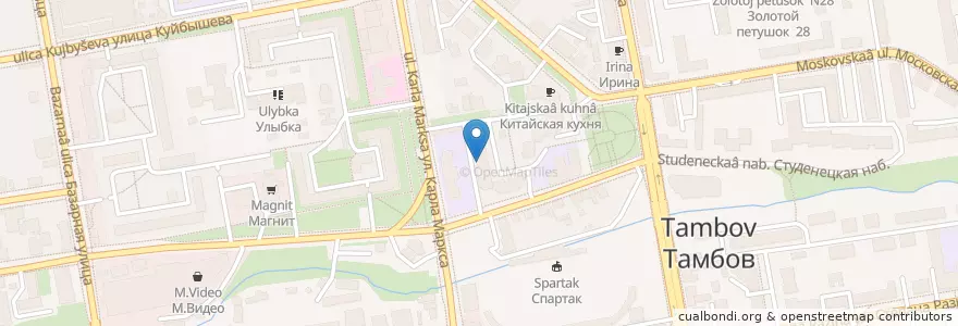 Mapa de ubicacion de Дента-Люкс en Russland, Föderationskreis Zentralrussland, Oblast Tambow, Тамбовский Район, Городской Округ Тамбов.