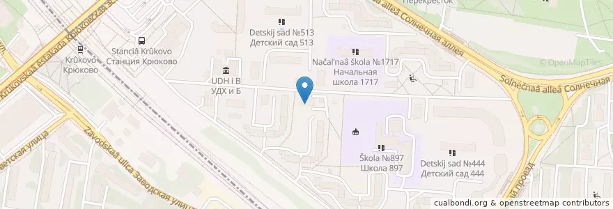 Mapa de ubicacion de Rich Smoke en Russia, Central Federal District, Moscow Oblast, Moscow, Zelenogradsky Administrative Okrug, Kryukovo District, Staroye Kryukovo District.
