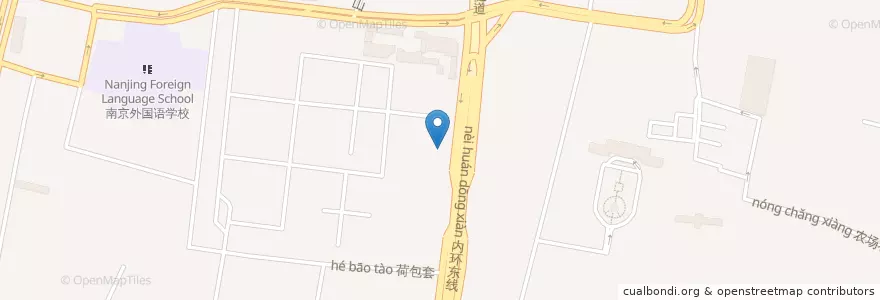 Mapa de ubicacion de 小营小学 en China, Jiangsu, Nanquim, Distrito De Xuanwu.