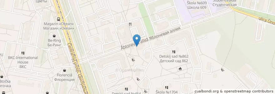 Mapa de ubicacion de Батчер'с en Rusia, Distrito Federal Central, Óblast De Moscú, Москва, Зеленоградский Административный Округ.