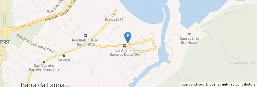 Mapa de ubicacion de Social Snooker Bar en Brazilië, Regio Zuid, Santa Catarina, Microrregião De Florianópolis, Região Geográfica Intermediária De Florianópolis, Florianópolis.