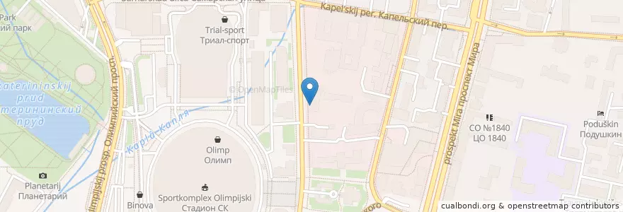 Mapa de ubicacion de My place en Rusland, Centraal Federaal District, Moskou, Центральный Административный Округ, Мещанский Район.
