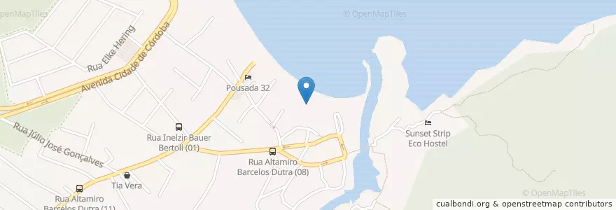 Mapa de ubicacion de Gaúchos na Barra en Brazil, Jižní Region, Santa Catarina, Microrregião De Florianópolis, Região Geográfica Intermediária De Florianópolis, Florianópolis.