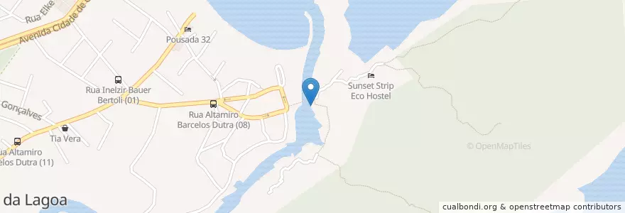 Mapa de ubicacion de Recantinho Bar & Restaurante en Brazil, Jižní Region, Santa Catarina, Microrregião De Florianópolis, Região Geográfica Intermediária De Florianópolis, Florianópolis.