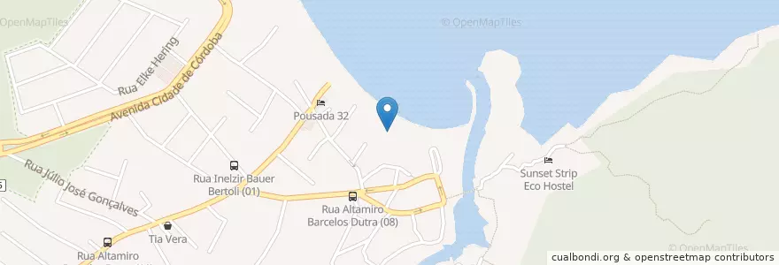 Mapa de ubicacion de Barra Beach Bar en Brasile, Regione Sud, Santa Catarina, Microrregião De Florianópolis, Região Geográfica Intermediária De Florianópolis, Florianópolis.