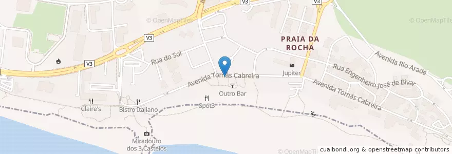 Mapa de ubicacion de Oceans Club en 葡萄牙, Algarve, Algarve, Faro, Portimão, Portimão.