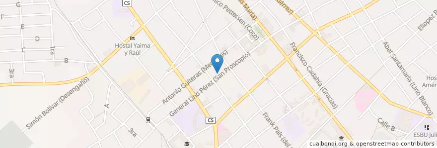 Mapa de ubicacion de Restaurant en Куба, Санкти-Спиритус, Trinidad, Ciudad De Trinidad.
