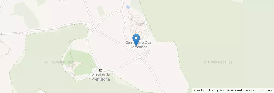 Mapa de ubicacion de Ranchón Mirador Dos Hermanas en キューバ, Pinar Del Río, Viñales.