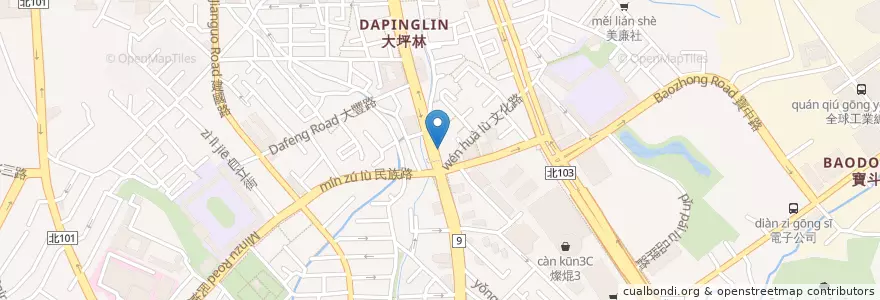 Mapa de ubicacion de 裸純蔬食 en Taiwan, 新北市, 新店區.