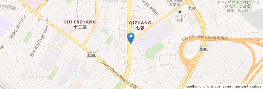 Mapa de ubicacion de 瑞麟美而美 en Tayvan, 新北市, 新店區.
