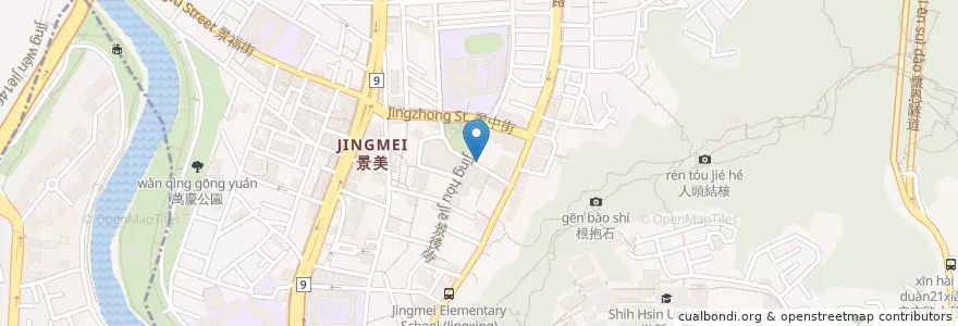Mapa de ubicacion de 哇餐酒館 en Tayvan, 新北市, Taipei, 文山區.