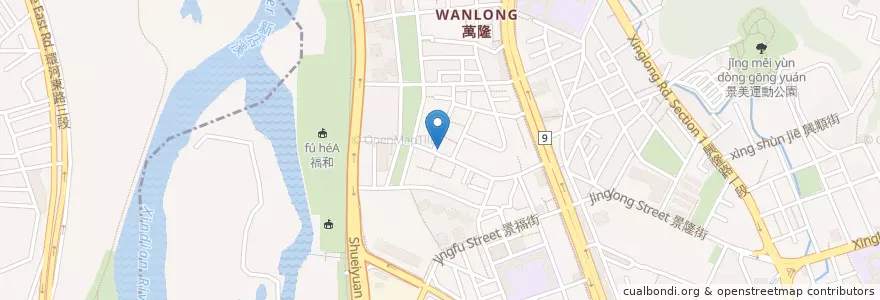 Mapa de ubicacion de 錫東藥局 en تايوان, تايبيه الجديدة, تايبيه, 文山區.