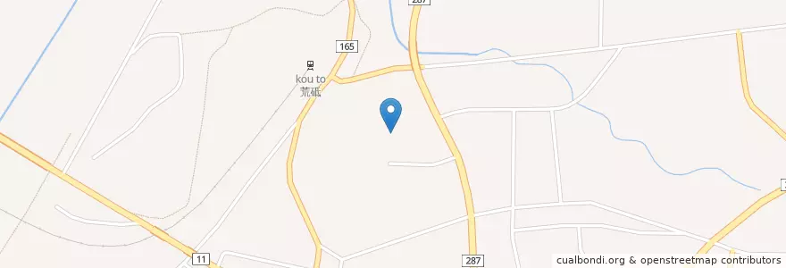 Mapa de ubicacion de 相田稲荷 en 일본, 야마가타현, 西置賜郡, 白鷹町.