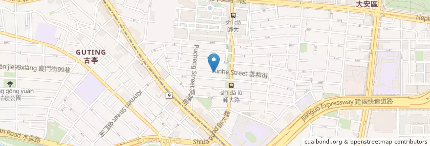 Mapa de ubicacion de 大成幼兒園 en تایوان, 新北市, تایپه, 大安區.