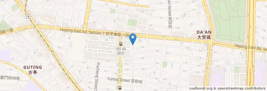 Mapa de ubicacion de In House Residential en Tayvan, 新北市, Taipei, 大安區.