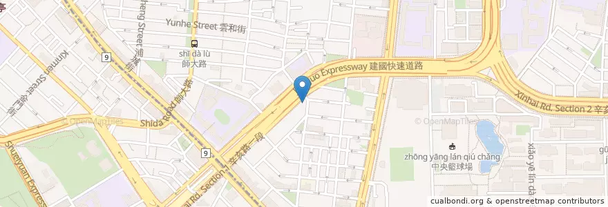 Mapa de ubicacion de 23 Public en Taiwan, New Taipei, Taipei, Da'an District.