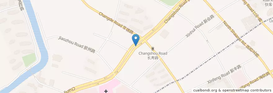 Mapa de ubicacion de 海底撈（中環商務大廈） en Cina, Shanghai, Distretto Di Putuo.