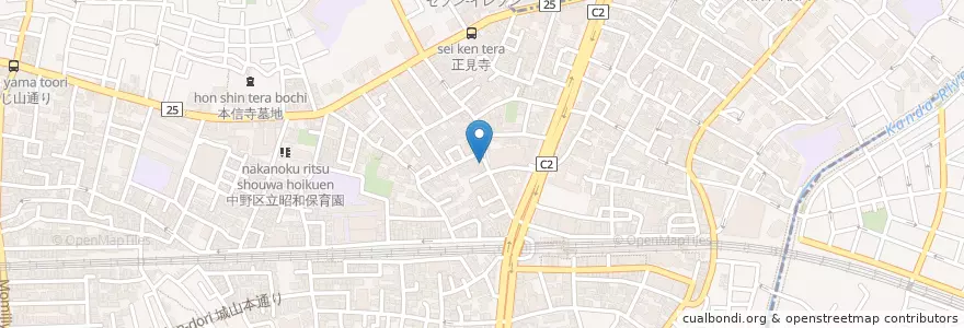 Mapa de ubicacion de Legare en Jepun, 東京都, 中野区.