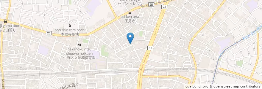Mapa de ubicacion de げんき en اليابان, 東京都, 中野区.
