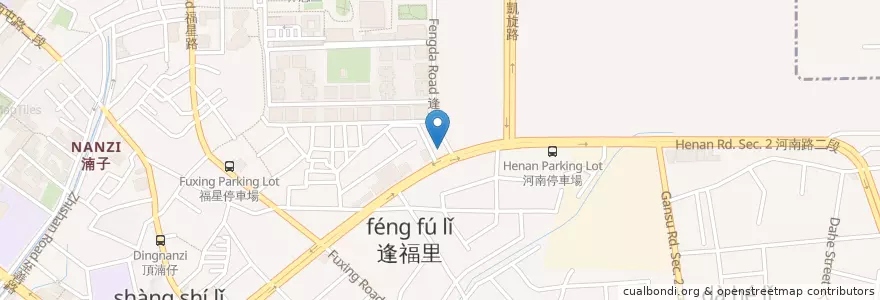 Mapa de ubicacion de 八方雲集台中逢大店 en Taïwan, Taichung, 西屯區.