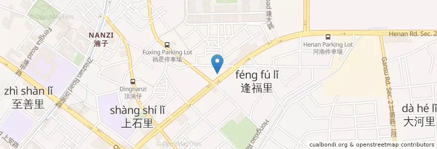 Mapa de ubicacion de 石二鍋 en تایوان, تایچونگ, 西屯區.