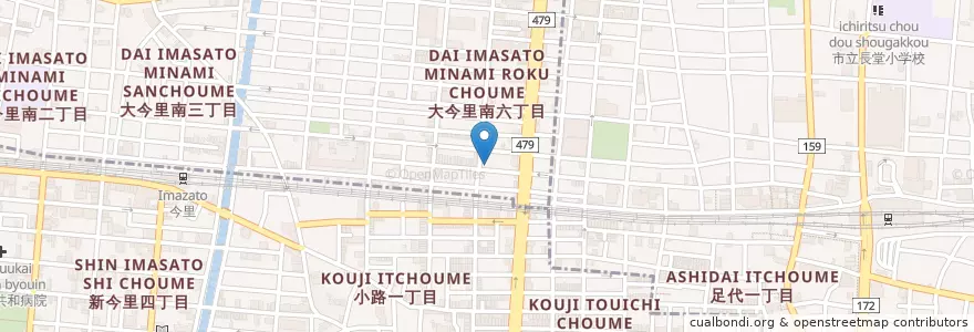 Mapa de ubicacion de よしみ en Japan, Osaka Prefecture, Osaka, Higashinari Ward.