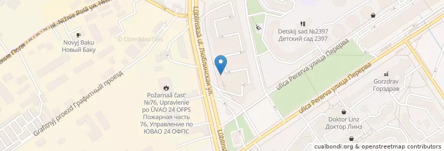Mapa de ubicacion de Авангард en Rusia, Центральный Федеральный Округ, Москва, Юго-Восточный Административный Округ, Район Марьино.