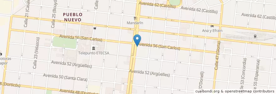 Mapa de ubicacion de El Mirador en Cuba, Cienfuegos, Cienfuegos, Ciudad De Cienfuegos.