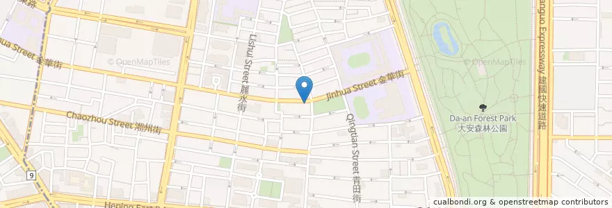 Mapa de ubicacion de 美登牙醫診所 en تایوان, 新北市, تایپه, 大安區.