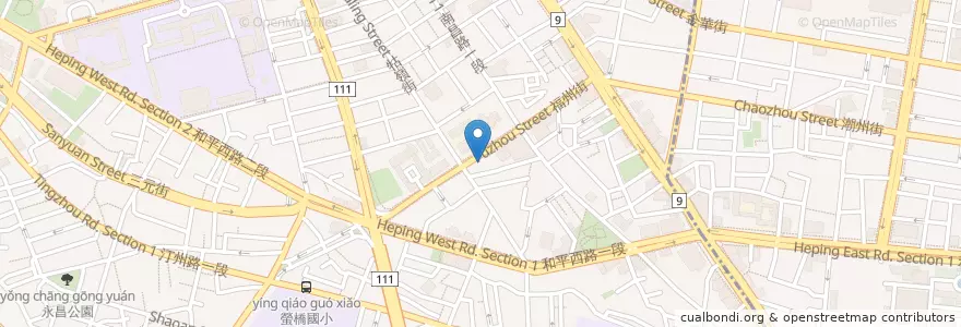 Mapa de ubicacion de 蔡萬興老店 en Taïwan, Nouveau Taipei, Taipei, 中正區.