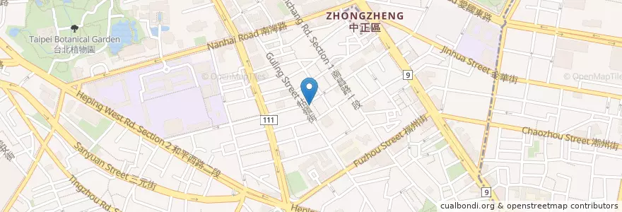 Mapa de ubicacion de 黃龍莊 en تايوان, تايبيه الجديدة, تايبيه, 中正區.