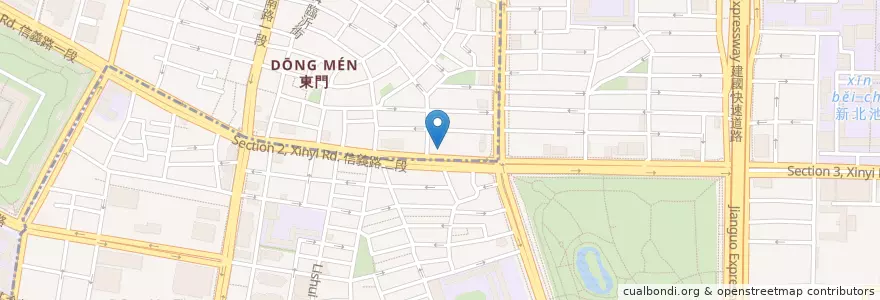 Mapa de ubicacion de Cafe 233 en Taiwan, New Taipei, Taipei, Da'an District.