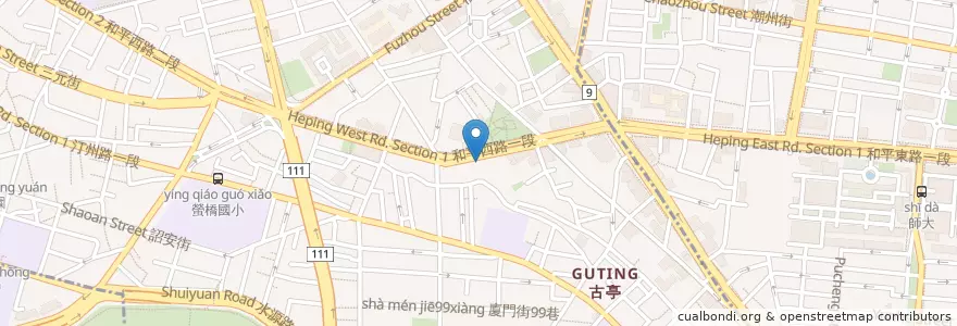 Mapa de ubicacion de 西班牙風味小館 en تايوان, تايبيه الجديدة, تايبيه, 中正區.