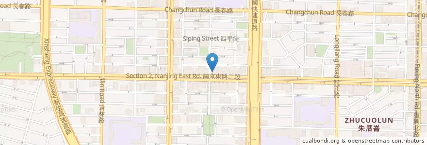 Mapa de ubicacion de 聯邦商業銀行 en 台湾, 新北市, 台北市, 中山区.