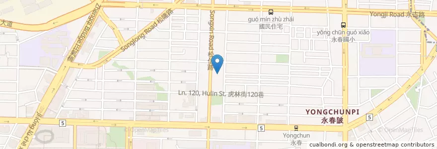 Mapa de ubicacion de 台北新城市教會 en 台湾, 新北市, 台北市, 信義区.