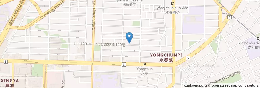 Mapa de ubicacion de 慈惠堂 en Taiwan, Neu-Taipeh, Taipeh, Xinyi.