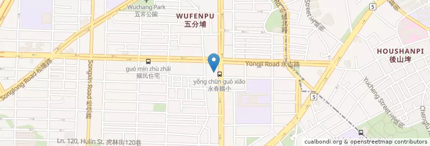 Mapa de ubicacion de 德明眼科 en تايوان, تايبيه الجديدة, تايبيه, 信義區.